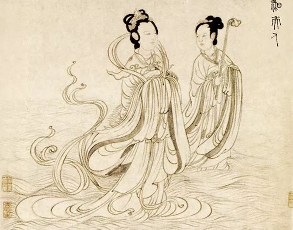 〔元〕张渥《湘夫人》(局部)