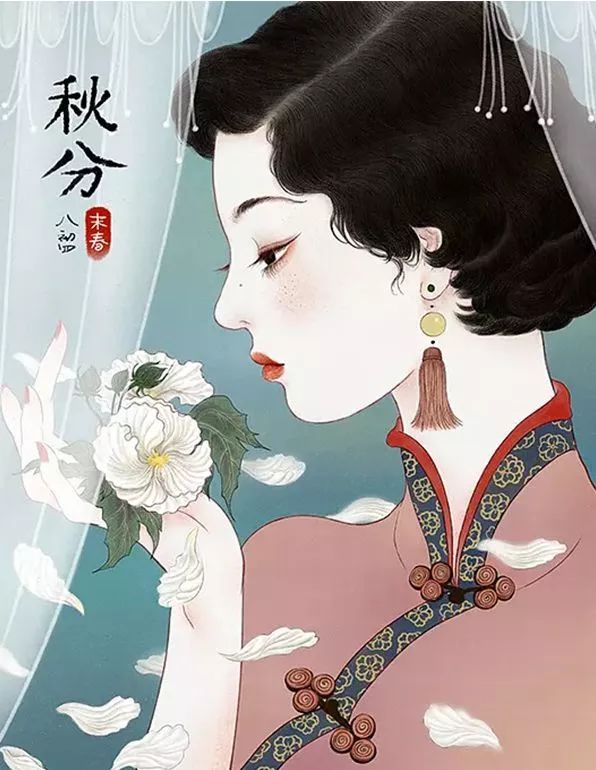 90后插画师笔下的民国美女,美到忘记呼吸!