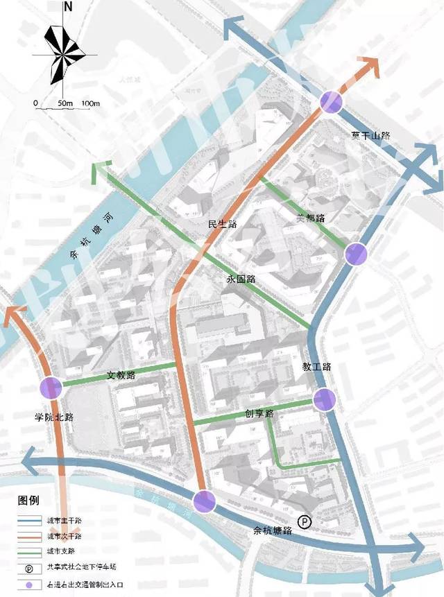 九年一贯制学校的滨水教育住区,一个包含社区工业遗存公园minimall