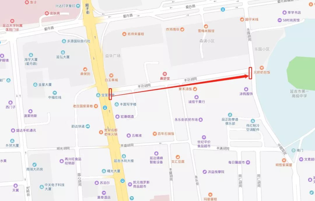 延吉又一条路段规划为单行线