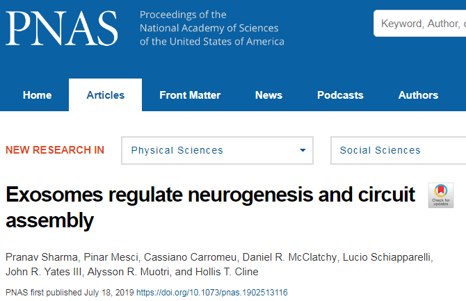 PNAS:神经外泌体具有修复受损脑细胞的潜力 诚博娱乐注册