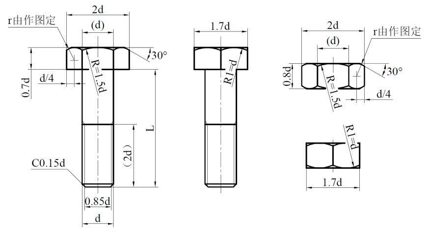 01 02 六角盖形螺母,紧定螺钉, 03 04 内六角圆柱头螺钉,沉头螺钉, 05