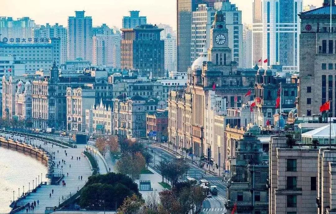 △ 上海万国建筑群实景图