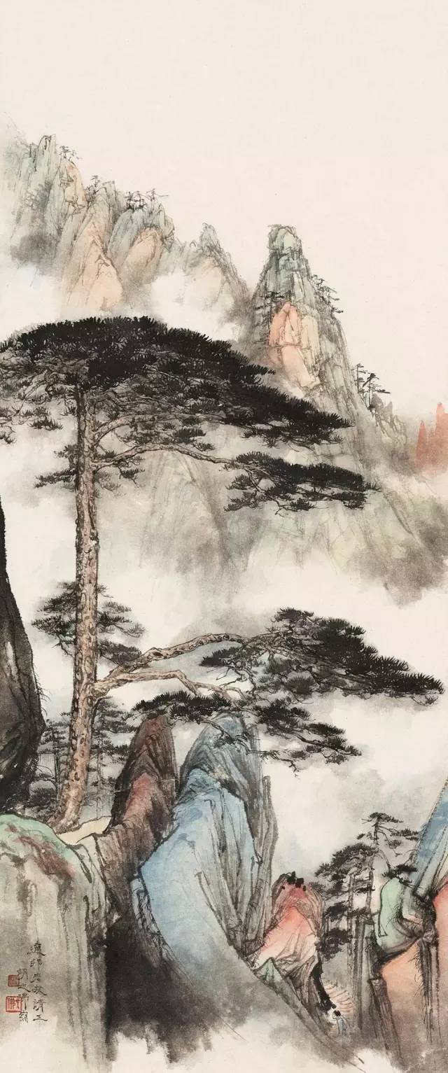 都知道他的女人很出名,其实他的山水也很厉害