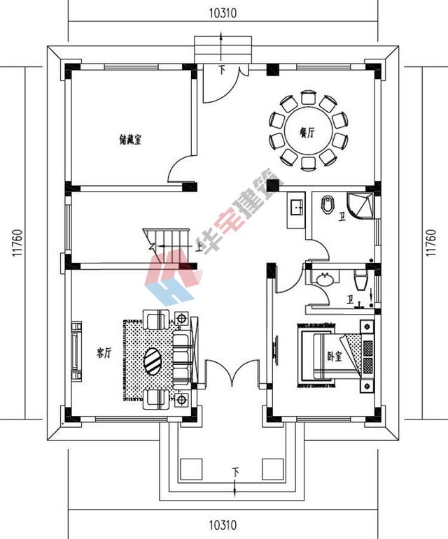 2019三层经典农村自建房屋设计图纸,造价32万左右,体验别墅生活