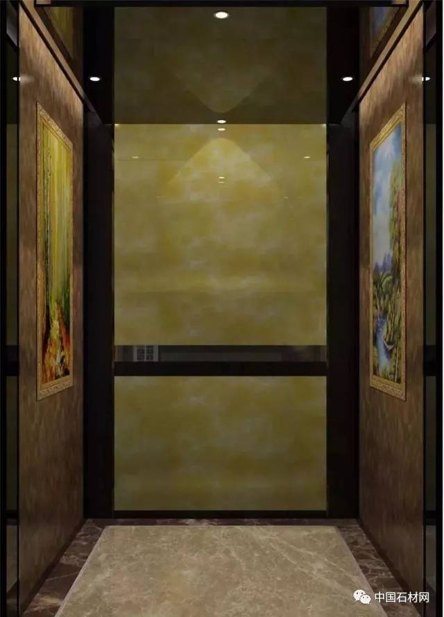 酒店电梯大理石拼花设计及装饰案例