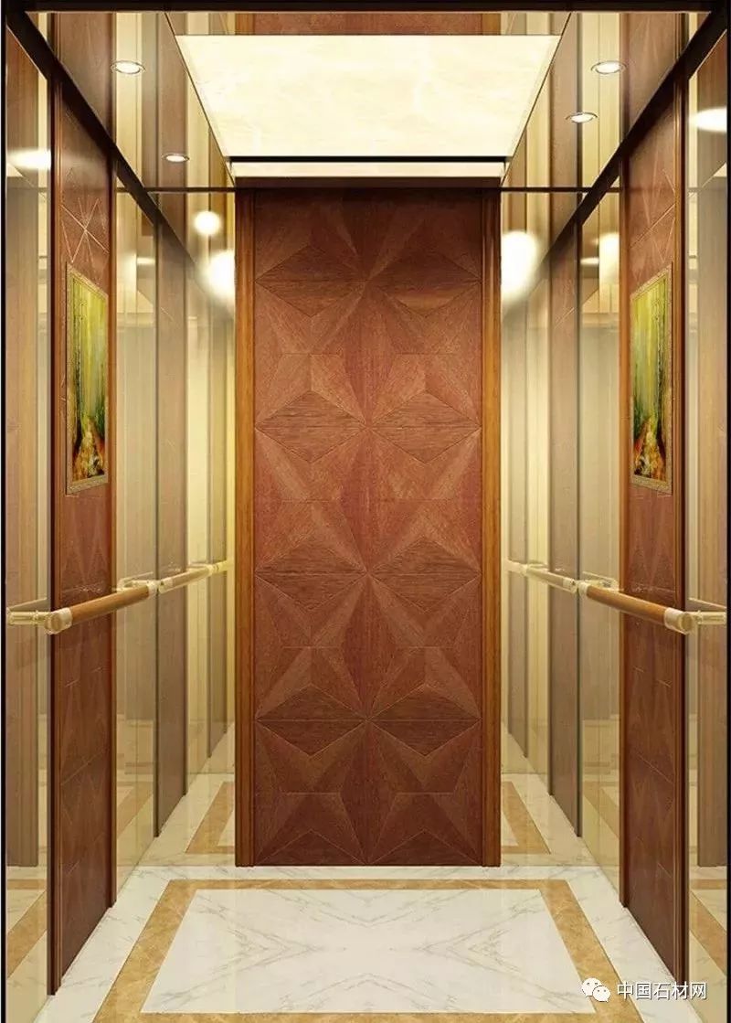 1  电梯地面拼花设计  电梯内大理石拼花装饰效果