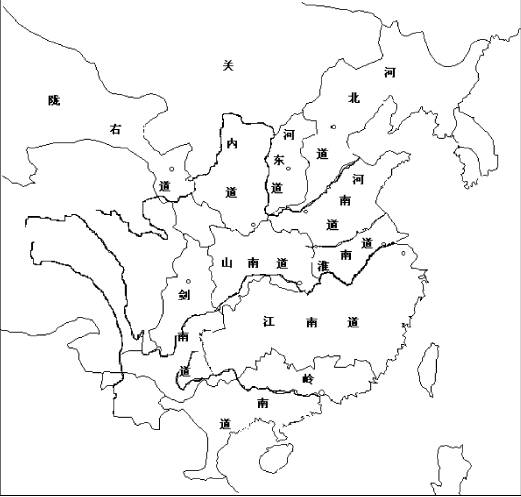 以首都所在的关中为核心,是为关内道.