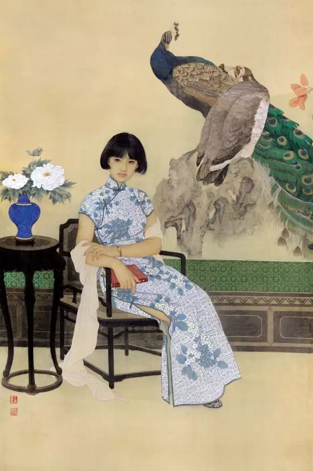 画坛伉俪|赵经国 王美芳 工笔仕女图(100幅)_赵国经