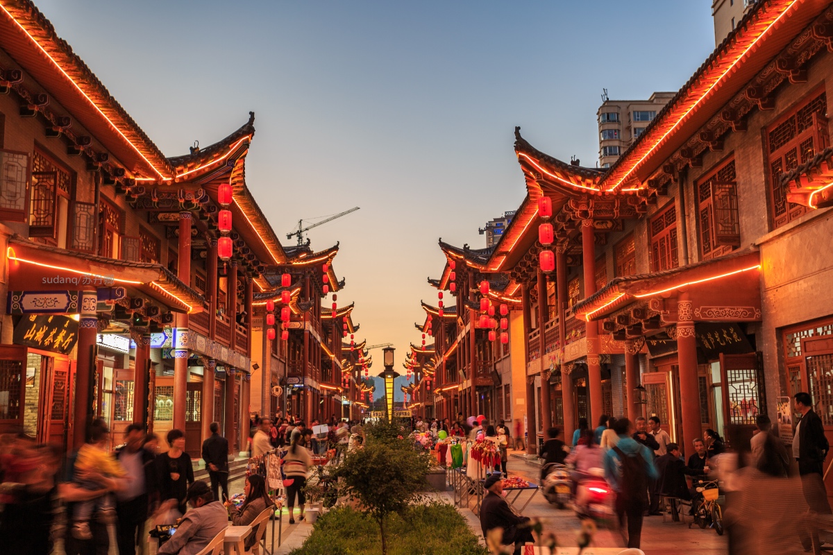 国内又添一座仿古街区:茶马古市,展现临夏之辉煌