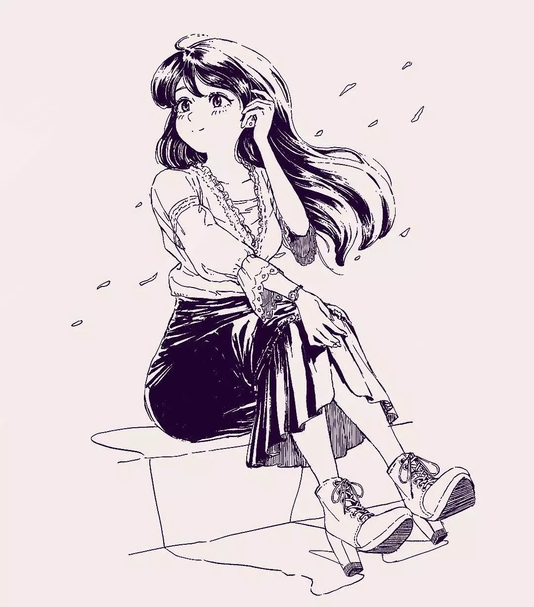 临摹完这组动漫插画,老师再也不用担心我画不好!_人物