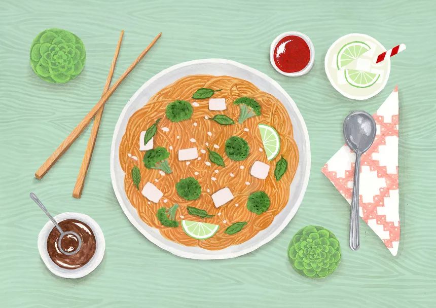 鉴赏充满食欲的美食系列插画设计