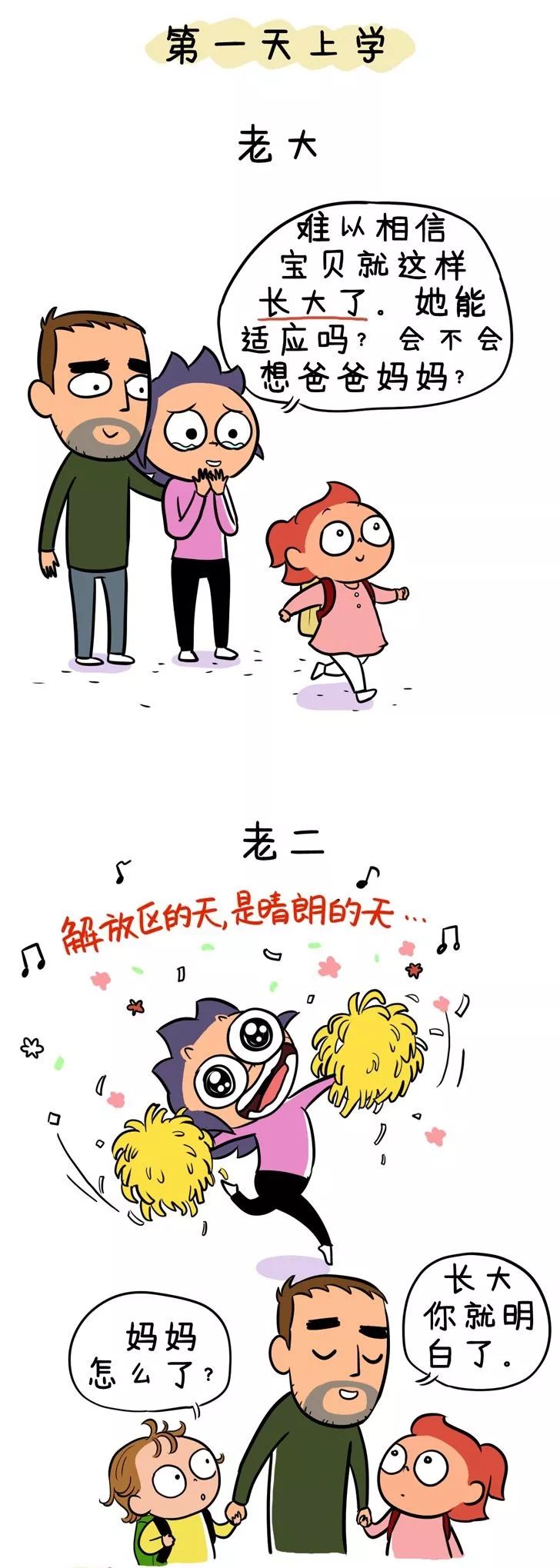 二胎家庭里,老二比老大更聪明!一个妈妈晒出1