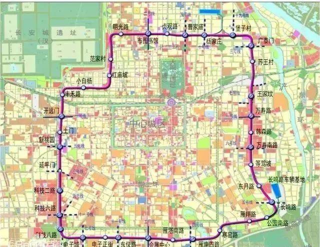 西安地铁8号线,又称西安地铁大环线,市民最关注的地铁线路之一.