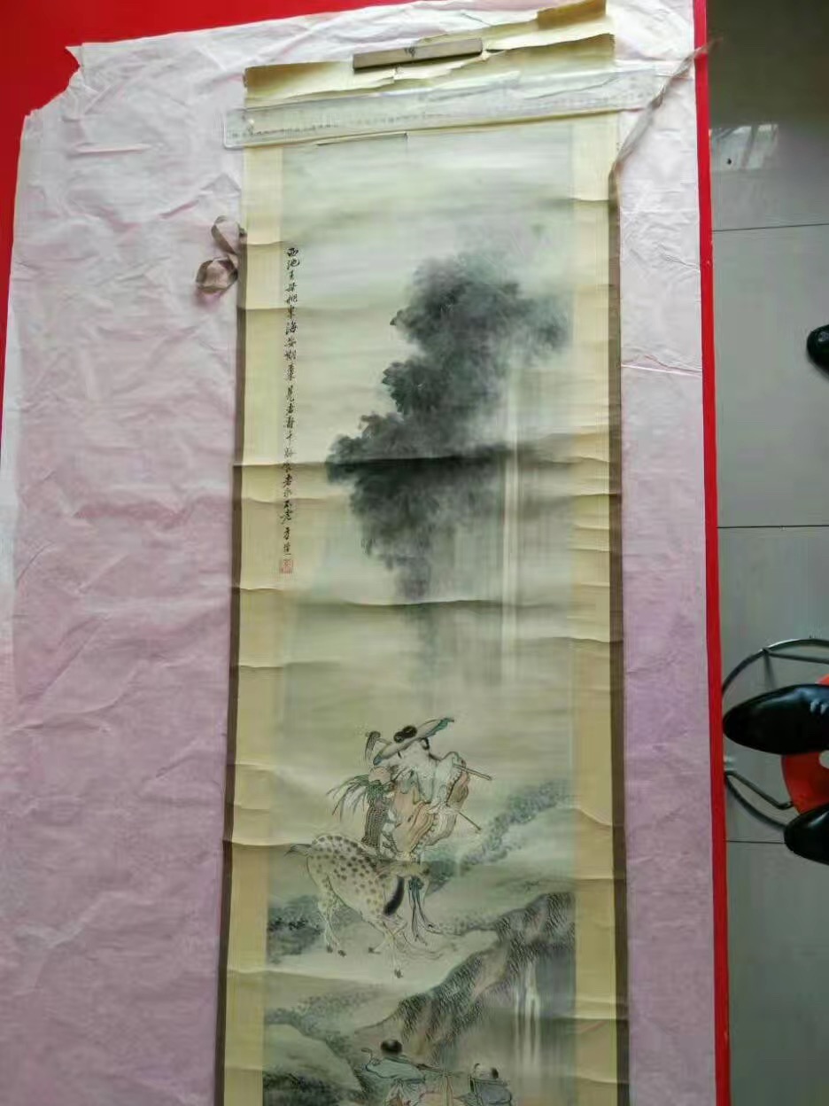 水墨世界字画装裱揭秘,手工字画修复全过程【内有图片