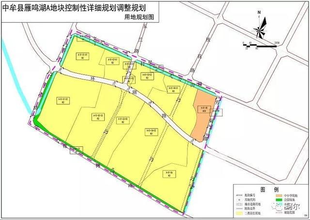 用地规划图 今天重点围绕雁鸣湖镇展开分享,雁鸣湖镇位于中牟北部区域