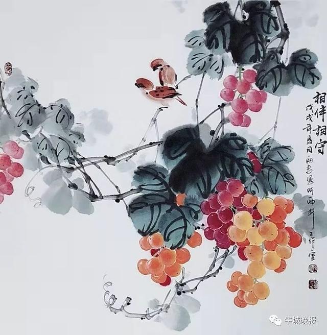 【印记威县70年】威县潘丽君画葡萄:一个画家的执着