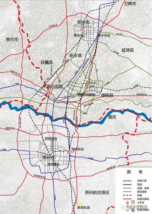 新乡轨道交通线路图