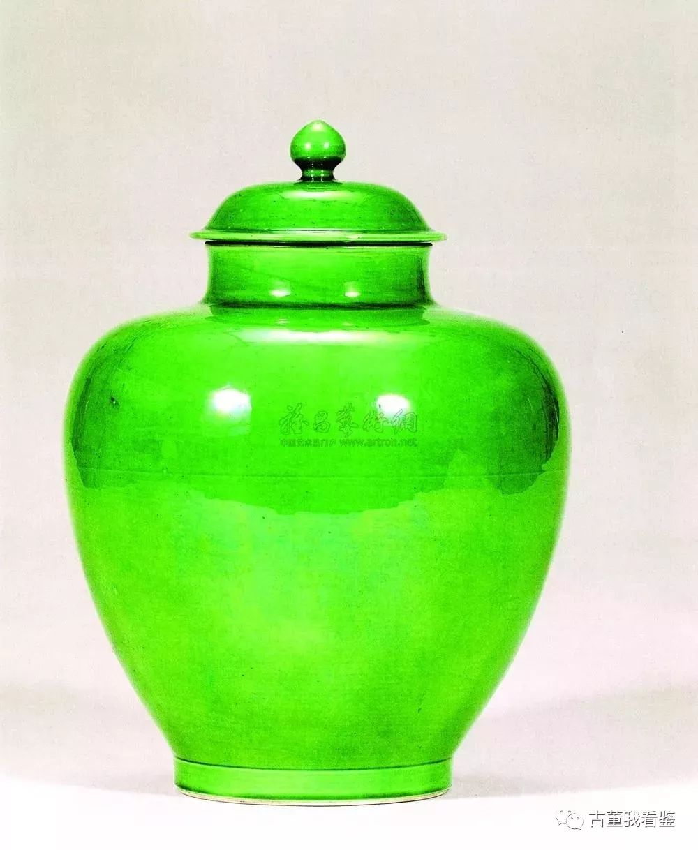 色诱:单色釉之苹果绿釉瓷器各种器型!|古董我