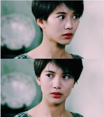 香港90年代的短发女神,陈法蓉高贵冷艳,林青霞"男女通