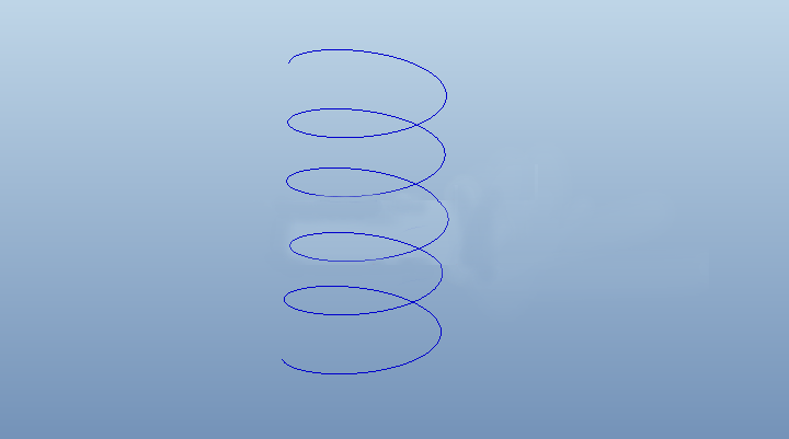 proe如何使实体特征沿着螺旋线进行阵列