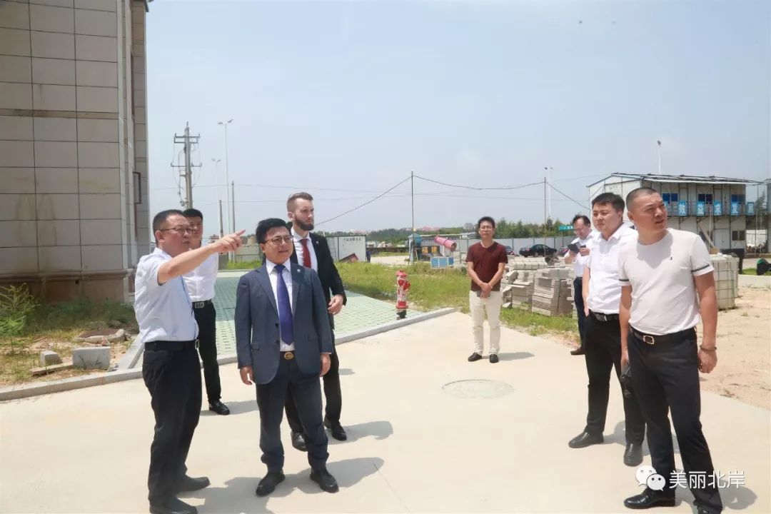 7月26日上午,匈牙利摩根斯达集团董事长郭国雄一行来北岸考察.