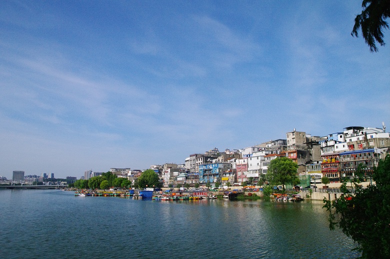 盛夏的武汉东湖风光村,仿若色彩浓郁的风光大片!