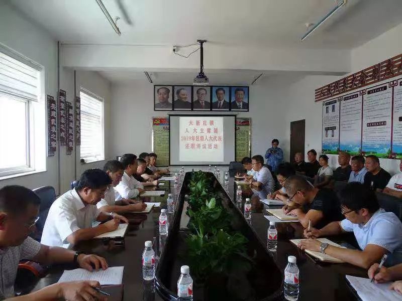 大新庄镇组织召开2019年区级人大代表述职评