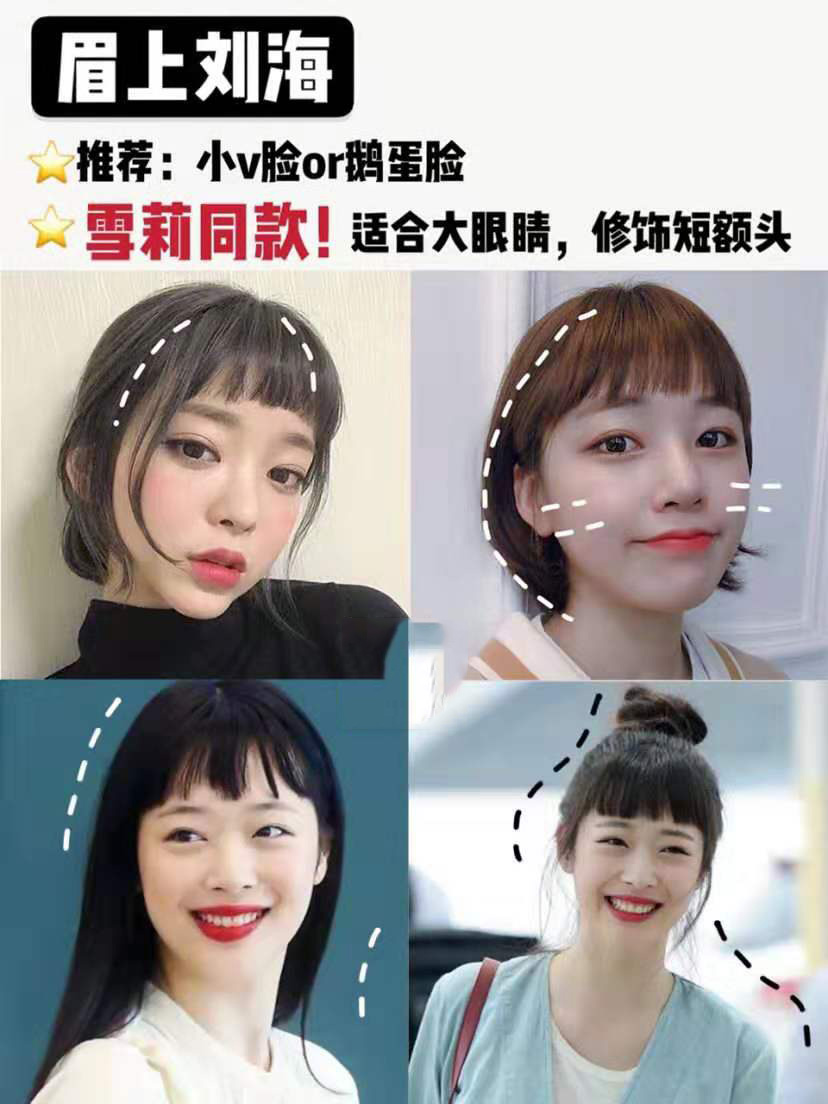 根据脸型选刘海选对发型美10倍你更适合哪种刘海
