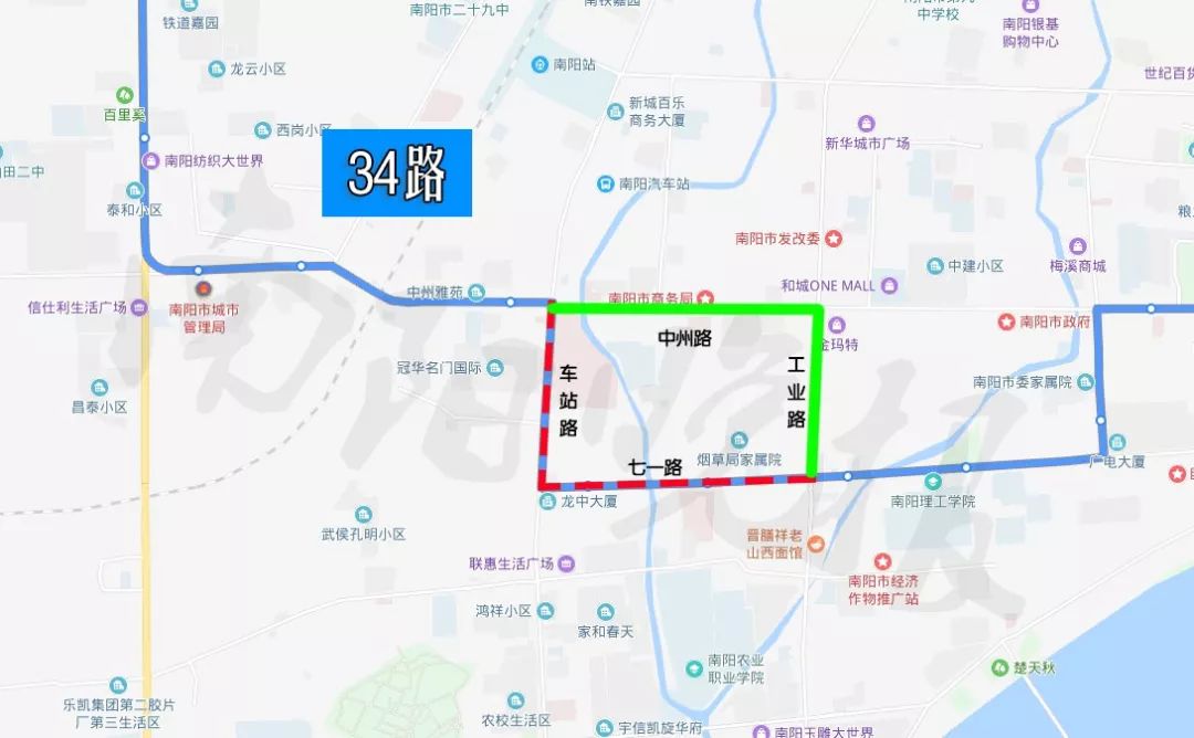 【提醒】18路,34路,41路公交车改线!附最新路线图