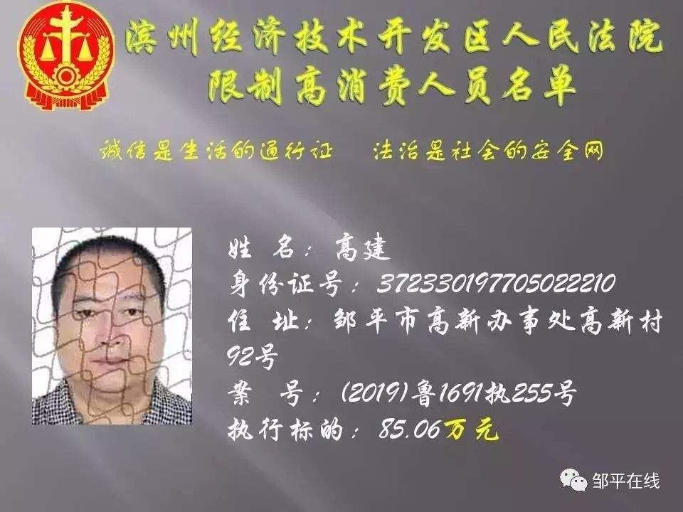 【热点】邹平这9个人被实名曝光!住址也曝光了!有你认识的么?