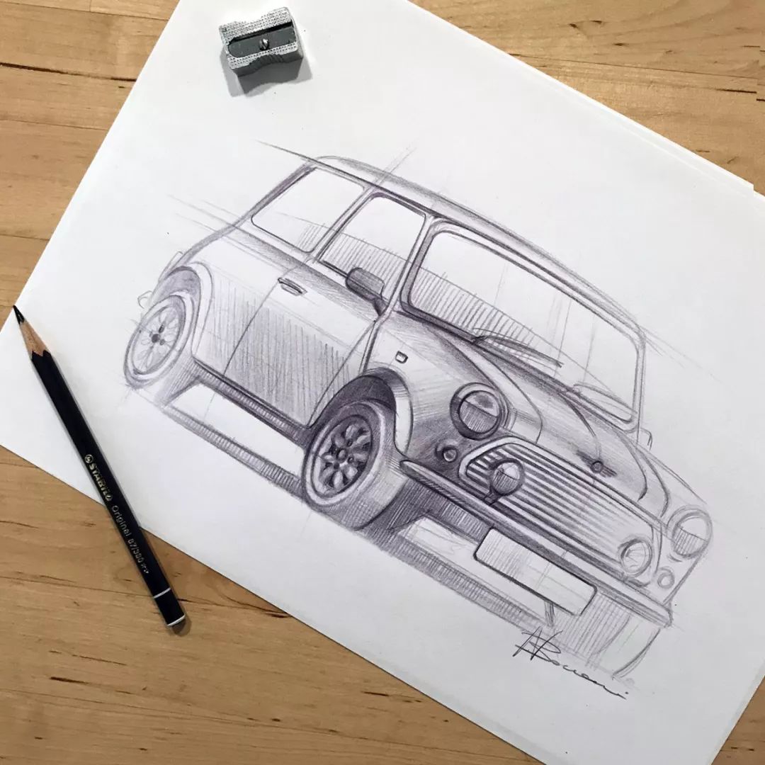 汽车绘画创作练习|插画|商业插画|只会画车的男孩 - 原创作品 - 站酷 (ZCOOL)