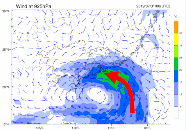 预计今日到明日我市有 7月31日惠州天气: 中雨,温度 25 ~ 30℃,东风3
