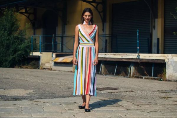 striped dress