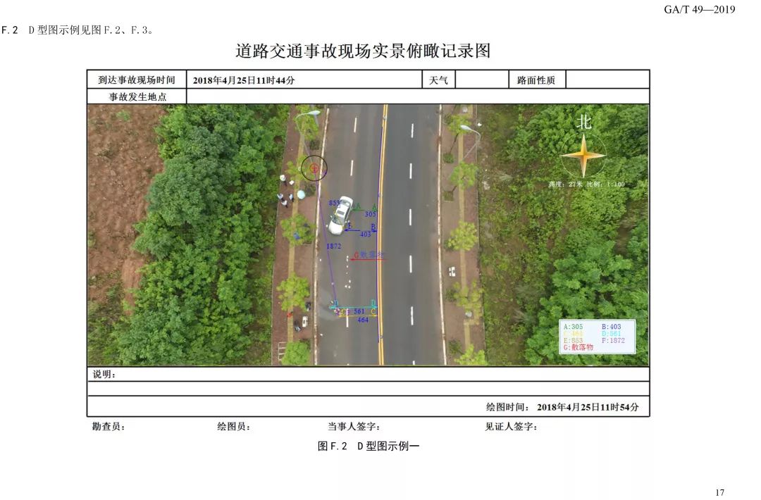 道路交通事故现场图绘制gat492019