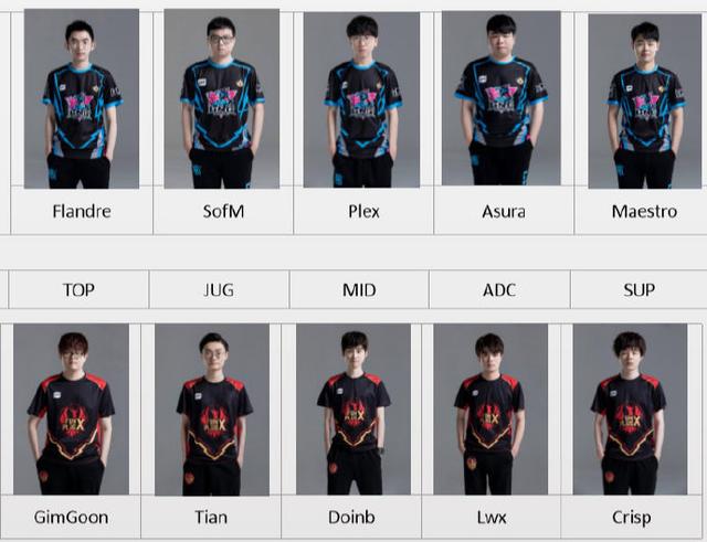 lol:lpl今日首发:five搭档kryst4l登场