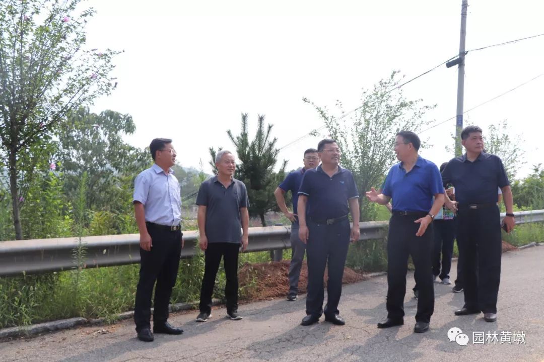 市交通运输局党组书记局长滕厚军一行到黄墩镇督导推进汪黄线工程建设