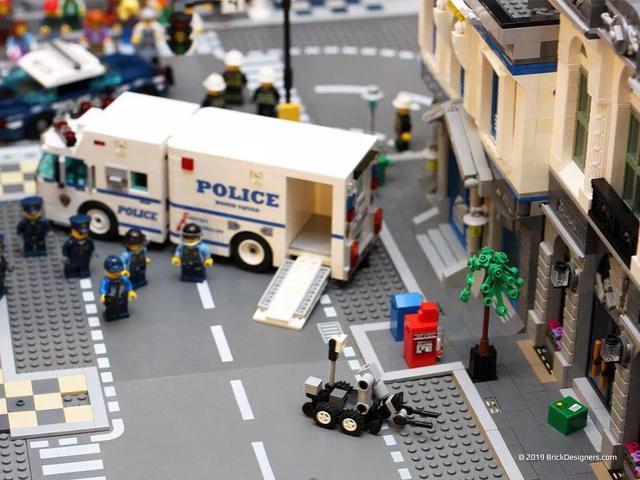 lego乐高moc作品欣赏机甲警车王者古堡