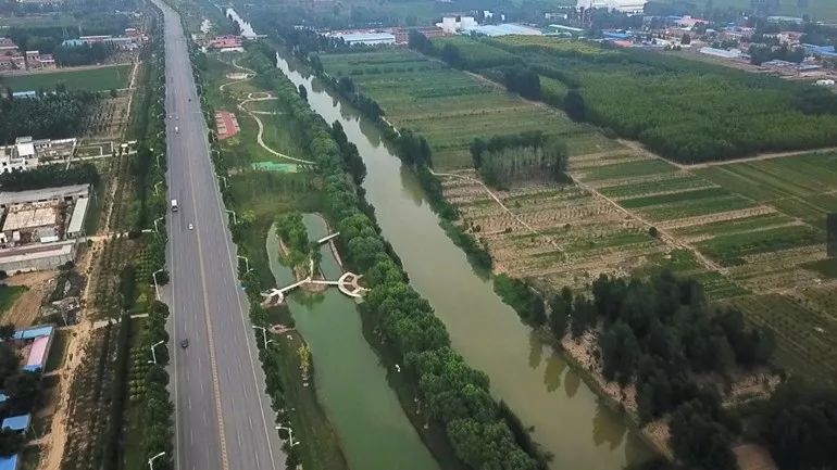 清丰县马颊河滨河公园建成开园