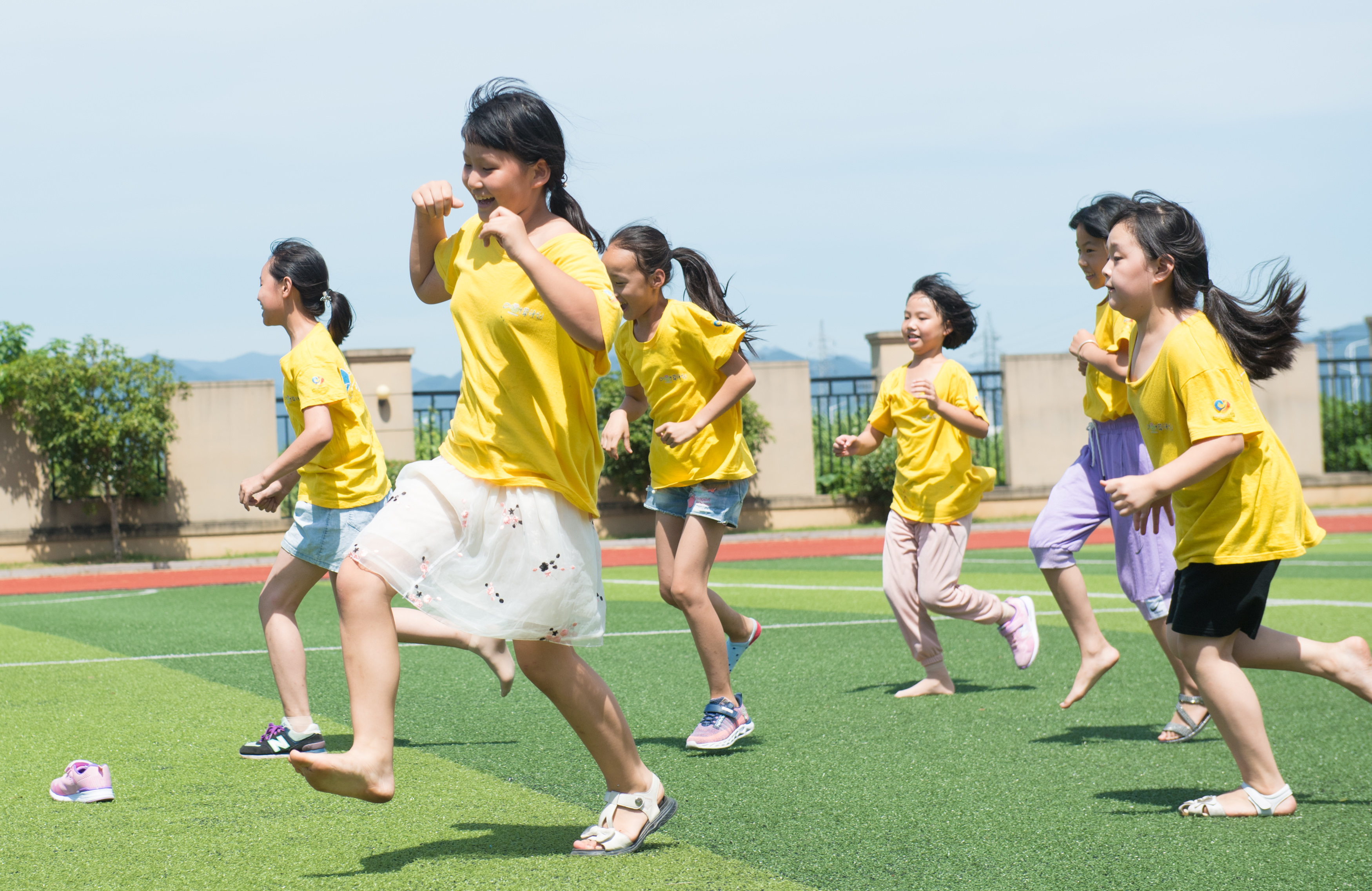 2019年7月31日 公益夏令营里度暑假 7月31日,在诸暨市西湖小学,参加