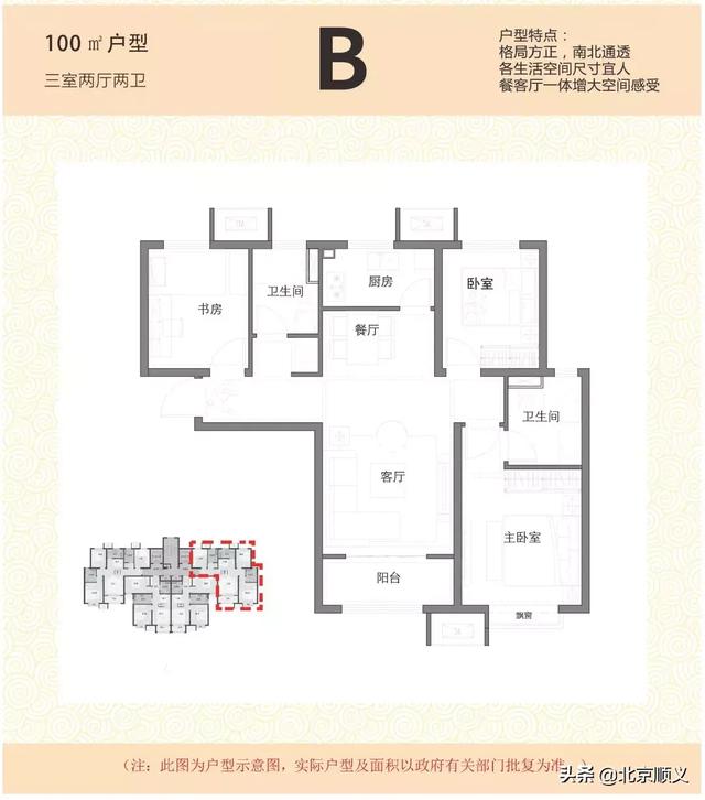 顺义这处棚改项目回迁安置房户型图出炉