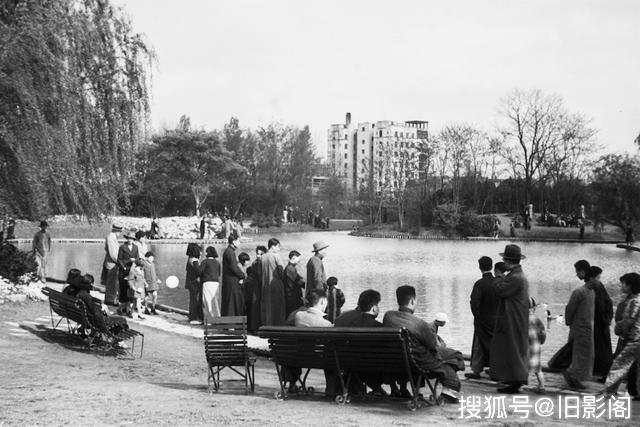 上海街景1934年，竣工前的百老汇