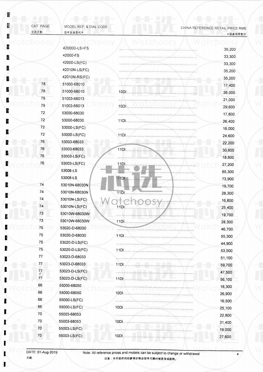 帝舵要涨价？最新价目表在这里
