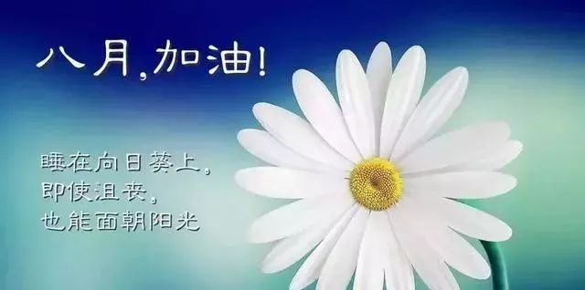7月再见,8月你好!