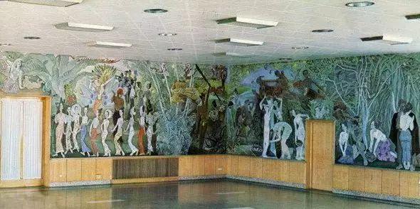 首都机场壁画1979年—1989年,中国设计迎来快速学习,吸收的十年经