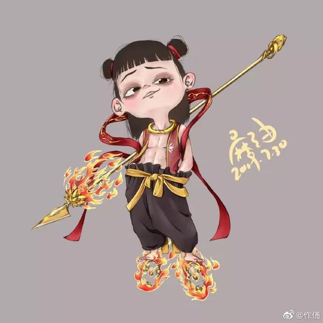 壁纸燃爆的哪吒你想和谁一起看