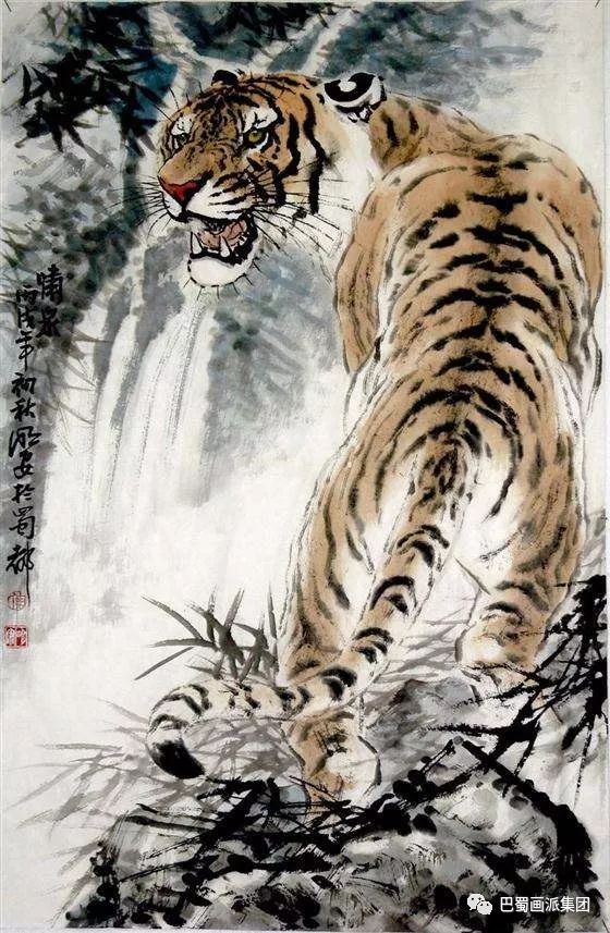 【巴蜀画派·名家】周明安:酣畅淋漓的传神虎画