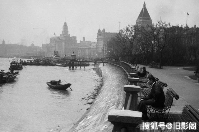 上海街景1934年，竣工前的百老汇