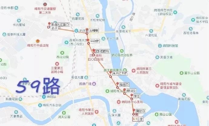 8月起,绵阳城区6条公交线路有调整!