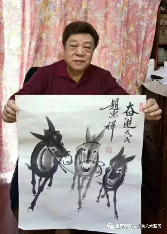 原央视一哥赵忠祥画驴一幅几十万我没给师父黄胄丢脸